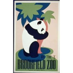  WPA Poster Brookfield Zoo  By the LLong.
