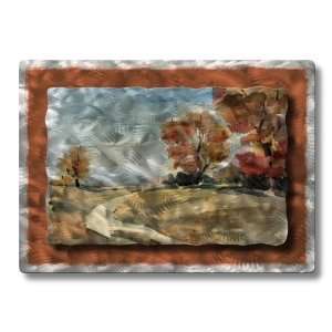    32x23 Landscape country road metal wall hanging: Home & Kitchen