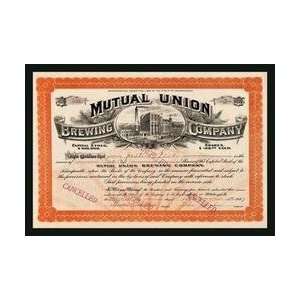  Mutual Union Brewing Company 12x18 Giclee on canvas