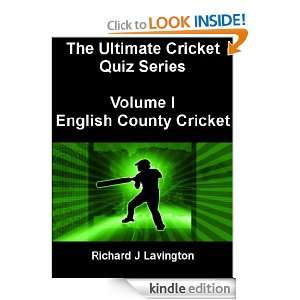 The Ultimate Cricket Quiz Series Volume I English County Cricket 