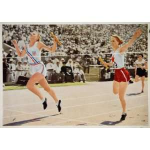  1932 Summer Olympics Wilhelmina von Bremen Relay Print 