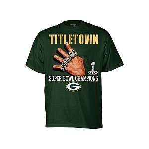 Reebok Green Bay Packers 4X Super Bowl Champions Youth (8 20) Ring T 