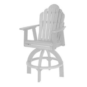  Cozi Back Swivel Bar Chair   White Patio, Lawn & Garden
