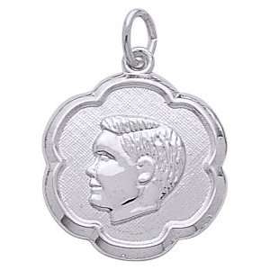  Rembrandt Charms Boy Charm, Sterling Silver: Jewelry