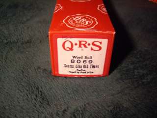 QRS Word Roll   8069 Seems Like Old Times  