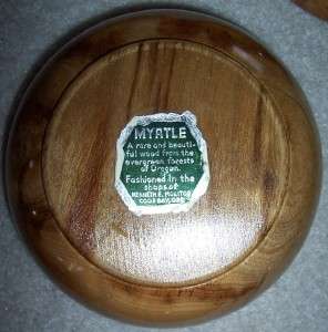 Set Rare Vintage MYRTLE MYRTLEWOOD BOWLS Coos Bay OR  