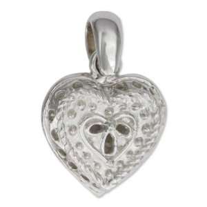  Sterling silver pendant, Secret Medieval Heart Jewelry