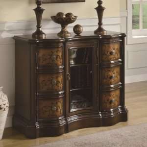  Antique Brass Wood Storage Cabinet: Home & Kitchen