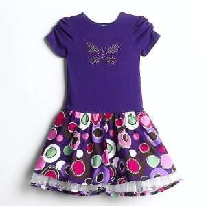  Rare Too Girls Sequined Butterfly Dress, Size 5 