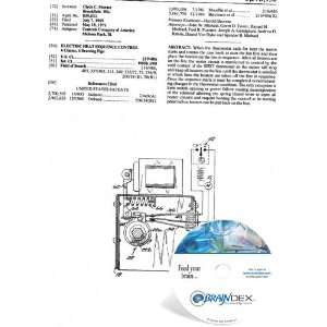  NEW Patent CD for ELECTRIC HEAT SEQUENCE CONTROL 