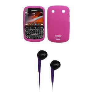  EMPIRE Hot Pink Silicone Skin Cover Case + Purple 3.5mm 