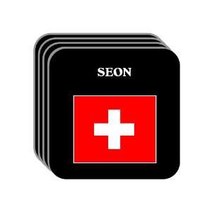  Switzerland   SEON Set of 4 Mini Mousepad Coasters 