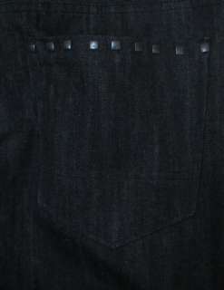 New Sean John Mens Denim Jeans Sz 42 Black Straight Fit  