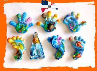 ASSORTED FRIDGE MAGNETS DOMINICAN DOLPHINS SEA TURTLES  