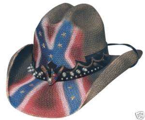 Rockin Hats MONTE CARLO RAIZIN HELL Rebel Cowboy Hat  