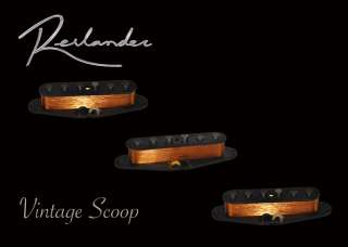 Reilander Hand Wound Vintage Mid Scoop Strat Pickups, Set  