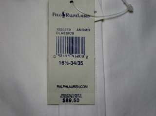 NEW $89 POLO RALPH LAUREN Classic Fit Poplin Regent DRESS SHIRT White 
