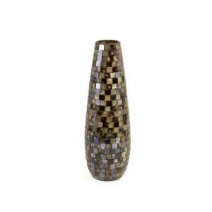  Glass and Mirror Mosaic Tile FLower Vase