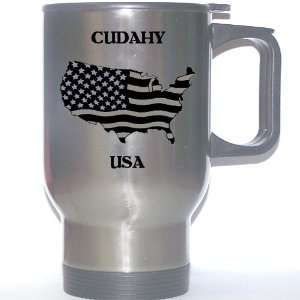  US Flag   Cudahy, California (CA) Stainless Steel Mug 