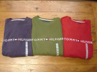 NWT New TOMMY HILFIGER Mens LS Crewneck Sweatshirt Logo  