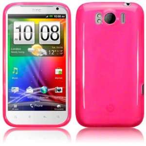  Pink Hybrid Flexishield Hydro Gel Skin Case Cover for HTC 