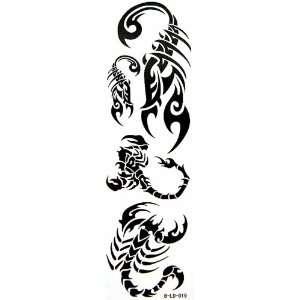  YiMei Waterproof temporary tattoos scorpion totem: Beauty