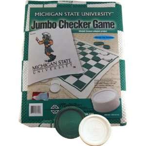    Jumbo Checker Rug   Michigan State University: Toys & Games