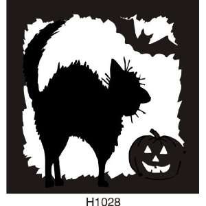  Scared E. Cat Frame Rubber Stamp: Arts, Crafts & Sewing