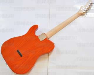 ASAT Classic USA Custom Made Guitar in Clear Orange 61940. NAMM 