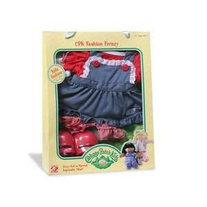    Cabbage Patch Kids: Denim Jumper with Red Top: Toys & Games