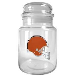   Browns NFL 31oz Glass Candy Jar   Primary Logo: Sports & Outdoors