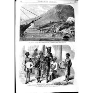   1864 BATTERY SIMONOSAKI INDIAN HARLEQUIN MUSIC TIGER