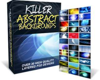 33 Abstract Background Images Design Package on CD  