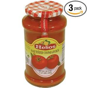 Helios Sauteed Tomato, 20.11 Ounce Glass Jar (Pack of 3)  