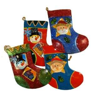 Club Pack of 144 Santa Claus and Snowman Christmas Stocking Ornaments 