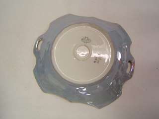 Prov Sace E S Germany handpainted candy dish blue gold  