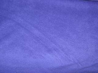 Dark Purple Solid Color Fleece Fabric 2 Yards  