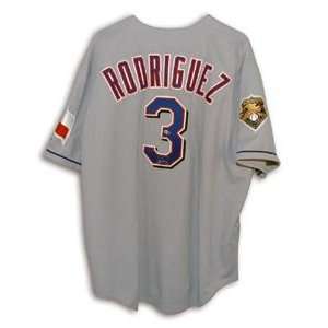 Alex Rodriguez Signed Texas Rangers Rawlings Grey Authentic Jersey w 