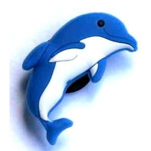 Dolphin Blue White Jibbitz Crocs Hole Bracelet Shoe Charm ~ Ocean Sea 