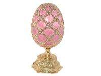 Swarovski Crystal Pink Russian Faberge Egg w/mini crown  