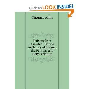   , the Fathers, and Holy Scripture Thomas Allin  Books