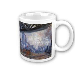  The Gare Saint Lazare By Claude Monet Coffee Cup 