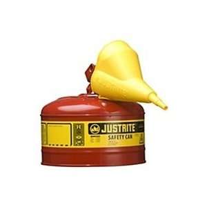  Justrite 2.5 Gallon Type I Safety Can with Funnel 