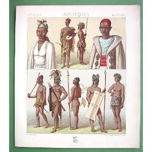  COSTUME of North Africa Natives Timbuctoo   SUPERB Antique 