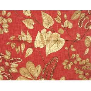    P7024 Arboretum in Red by Pindler Fabric Arts, Crafts & Sewing