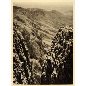  1929 Thebes Luxor Egypt Mountains Deir el Bahari Ricke 