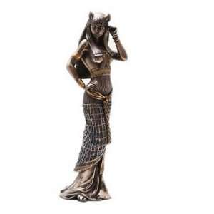  Ancient Egyptian Bastet Goddess Desktop Statue, 10.75 