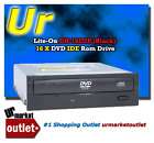 Lite On 16x DVD ROM E IDE Drive Black Internal DH 16D2P