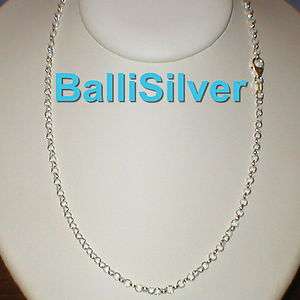 Sterling Silver 925 3.2mm ROLO Chain NECKLACE 14 36cm  