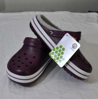 Crocs Crocband Lined Plum Lilac Shoe 4 5 6 7 8 9 10 NWT  